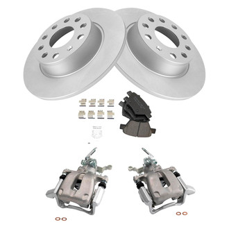 TRQ® - Performance Ceramic Rear Brake Kit with Calipers
