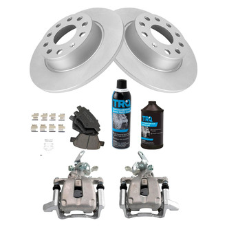 TRQ® - Performance Ceramic Rear Brake Kit with Calipers