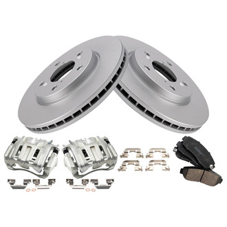 TRQ® - Front Disc Brake Kit with Ceramic Pads and Calipers