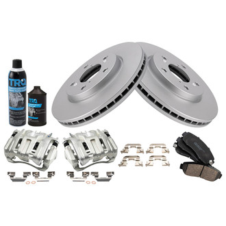 TRQ® - Front Disc Brake Kit with Ceramic Pads and Calipers