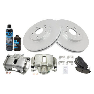 TRQ® - Front Disc Brake Kit with Ceramic Pads and Calipers