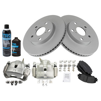TRQ® - Front Disc Brake Kit with Ceramic Pads and Calipers
