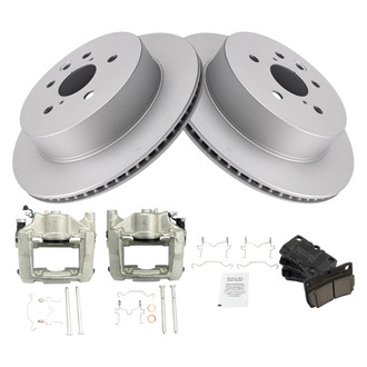 TRQ® - Rear Disc Brake Kit with Ceramic Pads and Calipers