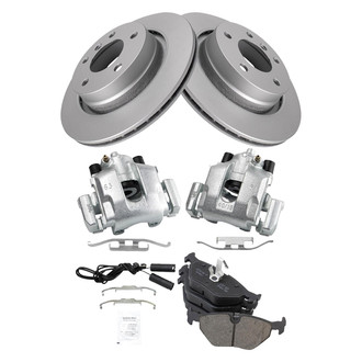 TRQ® - Performance Ceramic Rear Brake Kit with Calipers