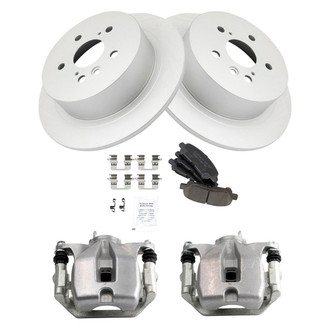 TRQ® - Performance Ceramic Rear Brake Kit with Calipers