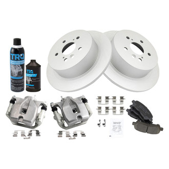 TRQ® - Performance Ceramic Rear Brake Kit with Calipers