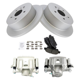 TRQ® - Rear Disc Brake Kit with Ceramic Pads and Calipers