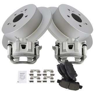 TRQ® - Rear Disc Brake Kit with Ceramic Pads and Calipers