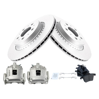 TRQ® - Performance Ceramic Rear Brake Kit with Calipers