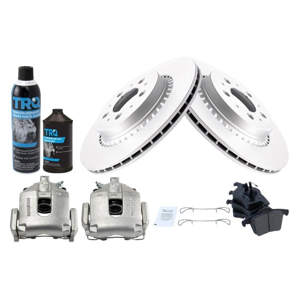 TRQ® - Performance Ceramic Rear Brake Kit with Calipers