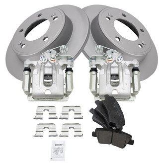 TRQ® - Performance Ceramic Rear Brake Kit with Calipers
