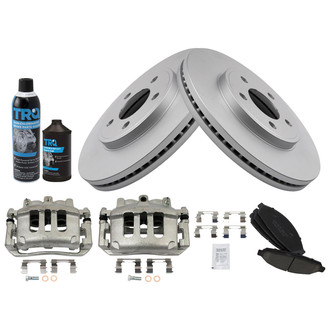 TRQ® - Front Disc Brake Kit with Ceramic Pads and Calipers