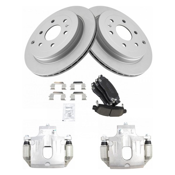 TRQ® - Rear Disc Brake Kit with Ceramic Pads and Calipers