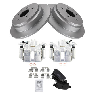 TRQ® - Rear Disc Brake Kit with Ceramic Pads and Calipers
