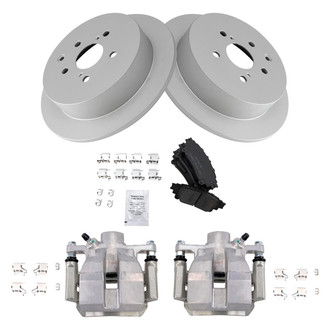 TRQ® - Rear Disc Brake Kit with Ceramic Pads and Calipers
