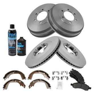 TRQ® - Ceramic Disc Brake Pads and Shoes Kit