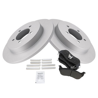 TRQ® - Rear Disc Brake Kit with Semi-Metallic Pads