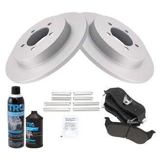 TRQ® - Rear Disc Brake Kit with Semi-Metallic Pads