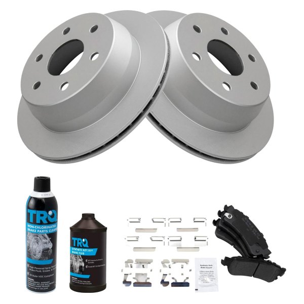 TRQ® - Rear Disc Brake Kit with Semi-Metallic Pads