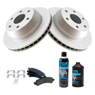 TRQ® - Rear Disc Brake Kit with Semi-Metallic Pads