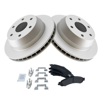 TRQ® - Rear Disc Brake Kit with Semi-Metallic Pads