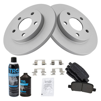 TRQ® - Rear Disc Brake Kit with Semi-Metallic Pads