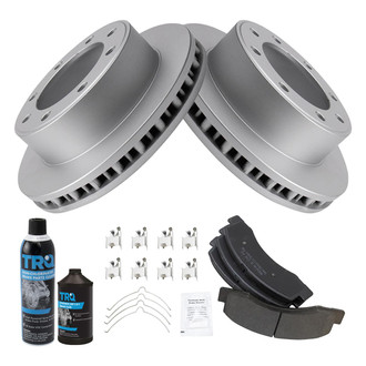 TRQ® - Front Disc Brake Kit with Semi-Metallic Pads