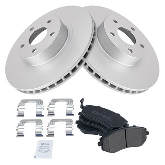 TRQ® - Front Disc Brake Kit with Semi-Metallic Pads