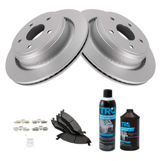 TRQ® - Rear Disc Brake Kit with Semi-Metallic Pads