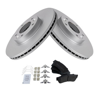 TRQ® - Front Disc Brake Kit with Semi-Metallic Pads