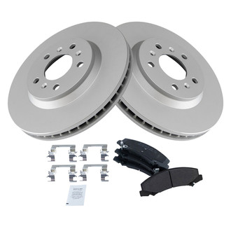 TRQ® - Front Disc Brake Kit with Semi-Metallic Pads