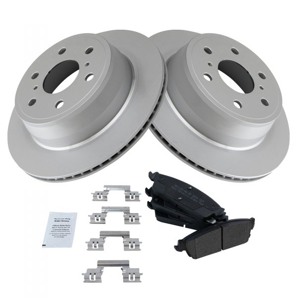 TRQ® - Rear Disc Brake Kit with Semi-Metallic Pads