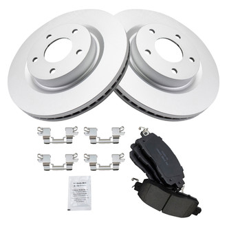 TRQ® - Front Driver Side Disc Brake Kit with Ceramic Pads