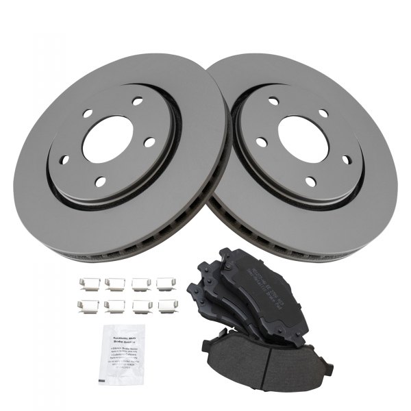 TRQ® - Front Disc Brake Kit with Semi-Metallic Pads