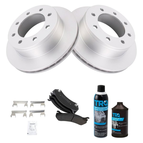 TRQ® - Rear Disc Brake Kit with Semi-Metallic Pads