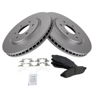 TRQ® - Front Disc Brake Kit with Semi-Metallic Pads