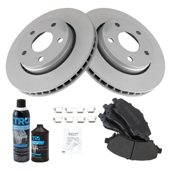 TRQ® - Front Disc Brake Kit with Semi-Metallic Pads