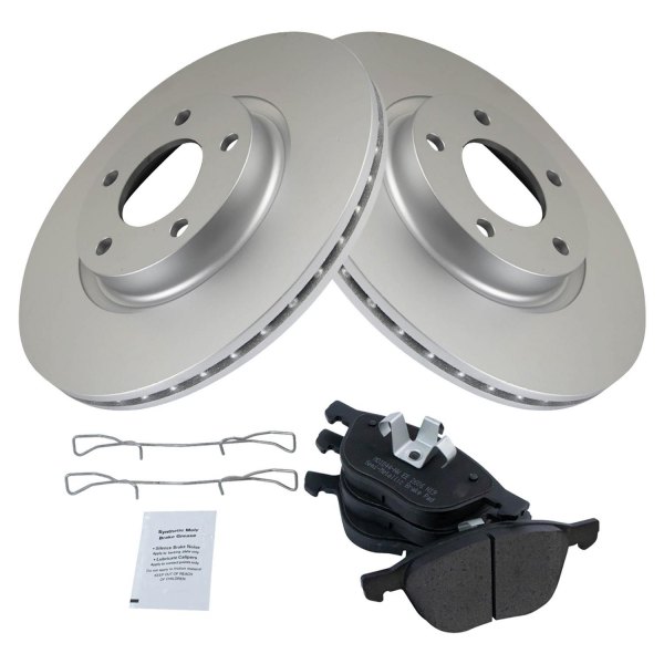 TRQ® - Front Disc Brake Kit with Semi-Metallic Pads