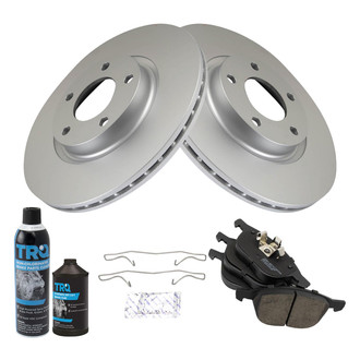 TRQ® - Front Disc Brake Kit with Semi-Metallic Pads