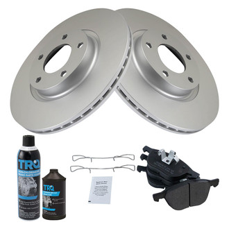 TRQ® - Front Disc Brake Kit with Semi-Metallic Pads