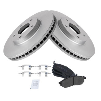TRQ® - Front Disc Brake Kit with Semi-Metallic Pads