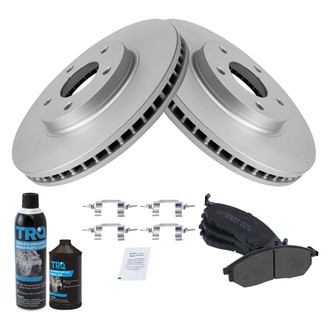 TRQ® - Front Disc Brake Kit with Semi-Metallic Pads