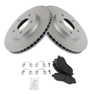 TRQ® - Front Disc Brake Kit with Semi-Metallic Pads