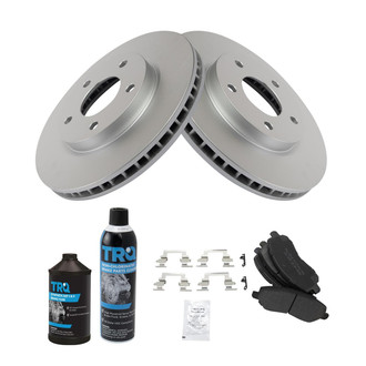 TRQ® - Front Disc Brake Kit with Semi-Metallic Pads