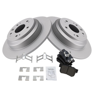 TRQ® - Rear Disc Brake Kit with Semi-Metallic Pads