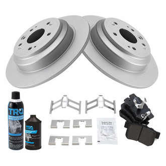 TRQ® - Rear Disc Brake Kit with Semi-Metallic Pads