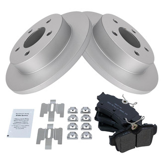 TRQ® - Rear Disc Brake Kit with Semi-Metallic Pads