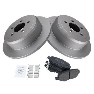 TRQ® - Rear Disc Brake Kit with Semi-Metallic Pads