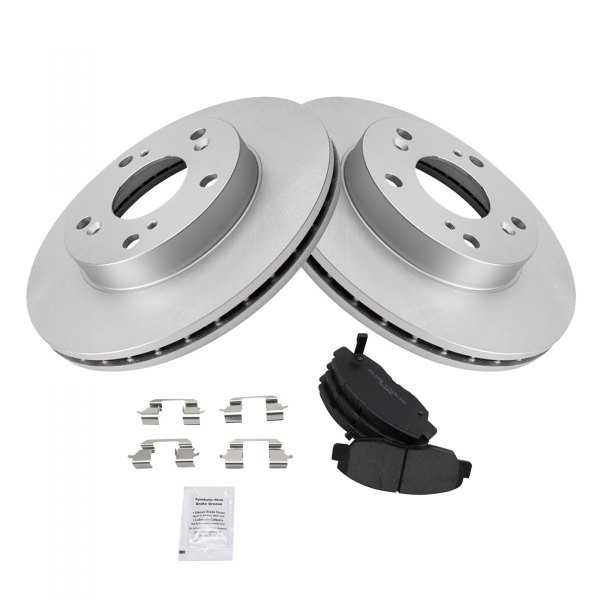 TRQ® - Front Disc Brake Kit with Semi-Metallic Pads