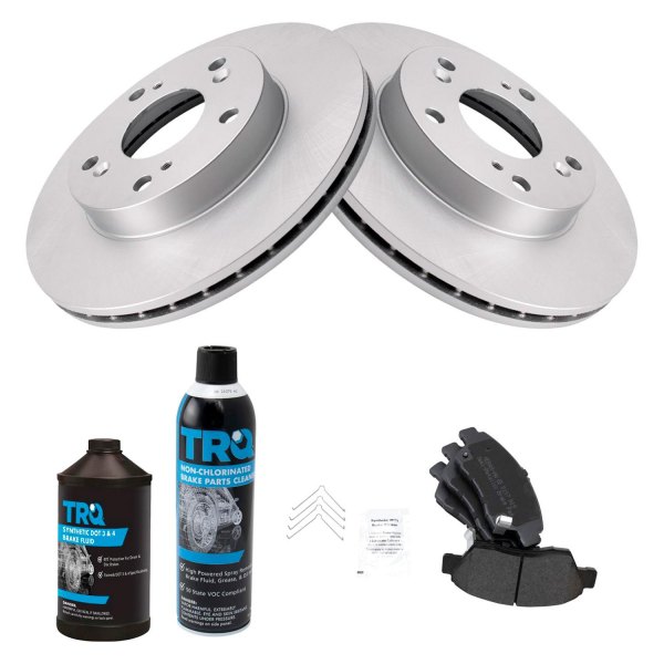 TRQ® - Front Disc Brake Kit with Semi-Metallic Pads